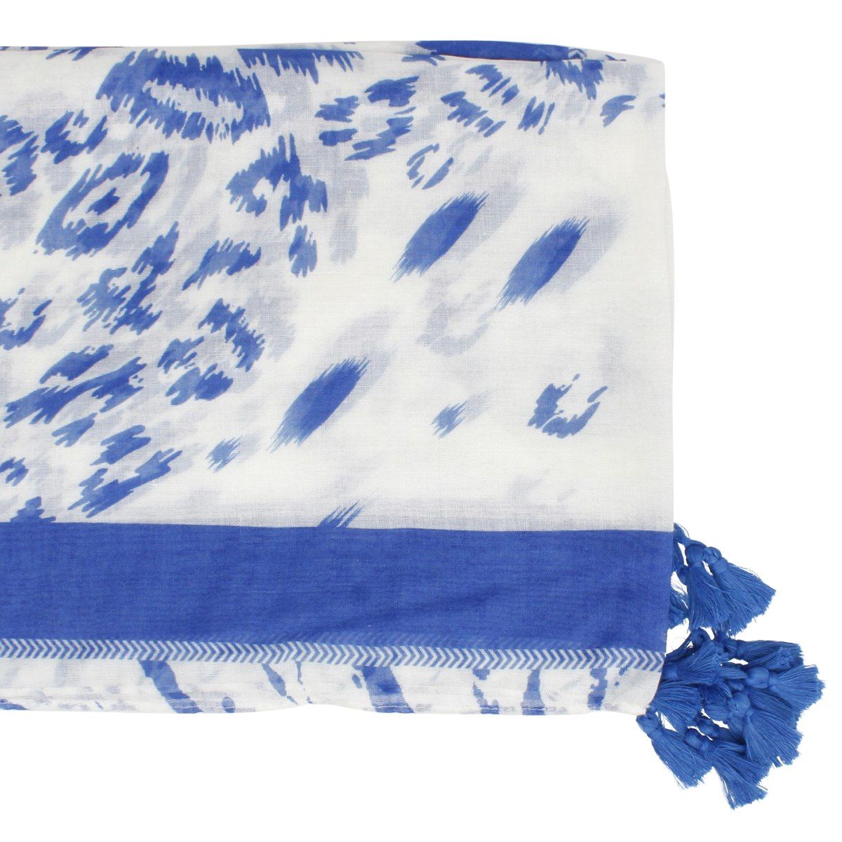 ZPB Sorority Blue White Leopard Structured Kimono