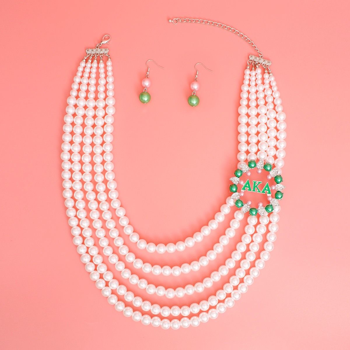 Necklace White Pearl AKA Set for Women