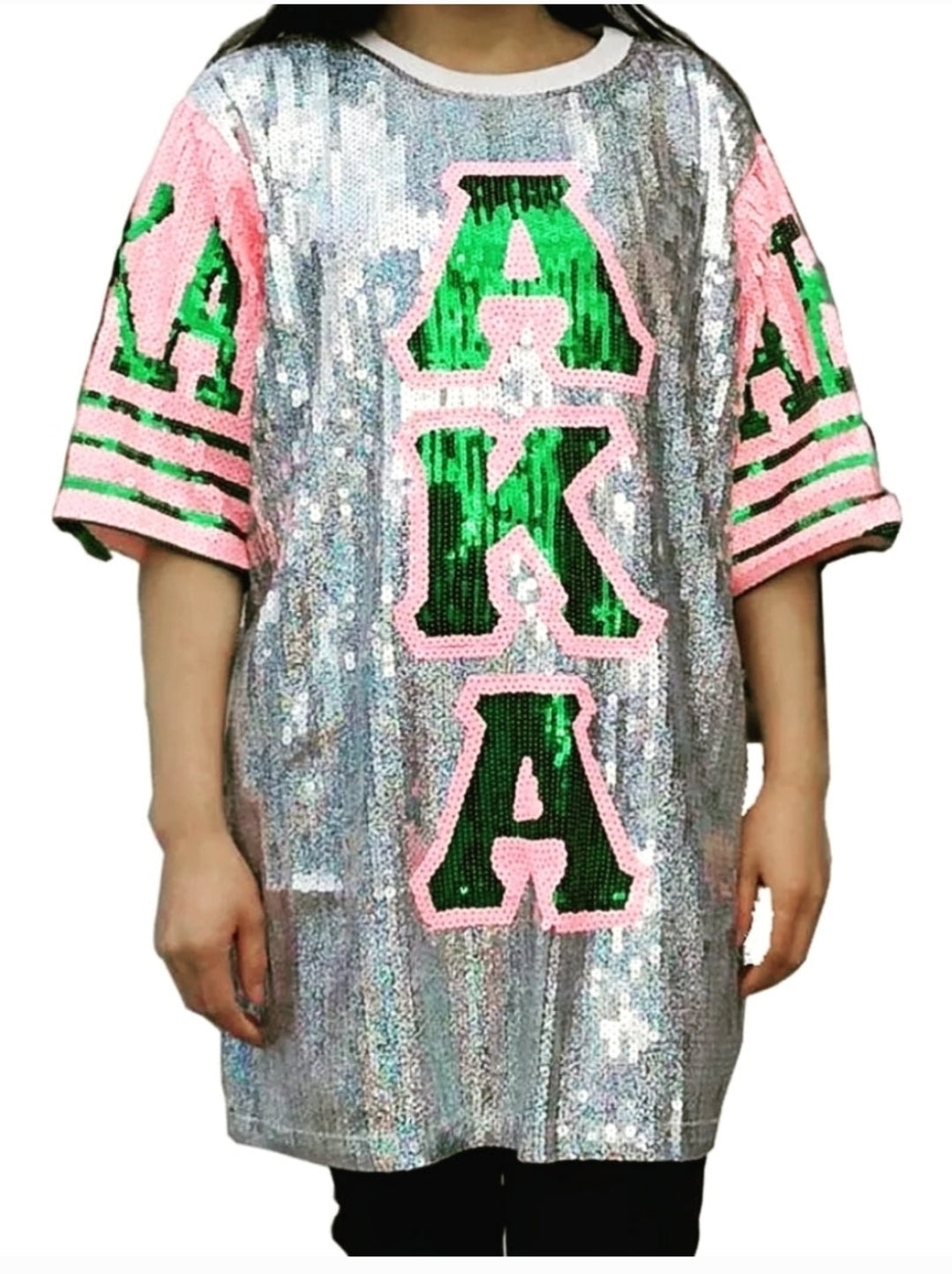 AKA Pink Sequin Jersey