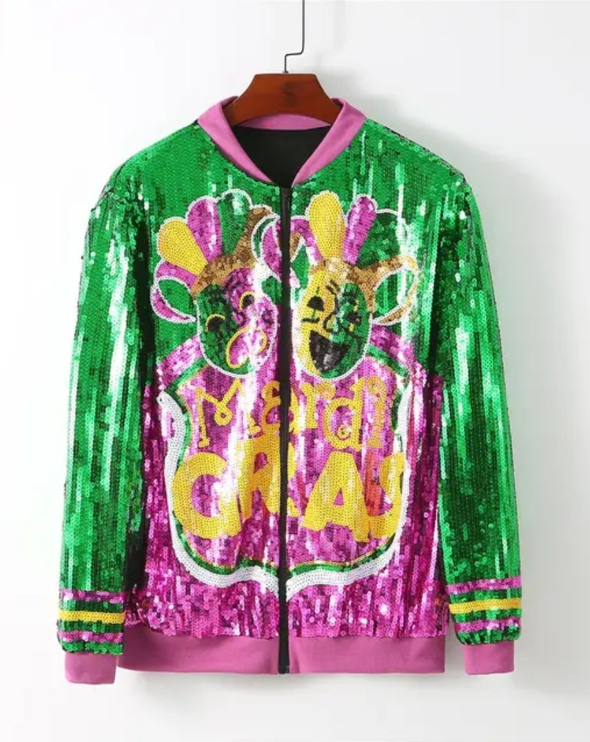 Mardi Gras Sequin Jacket