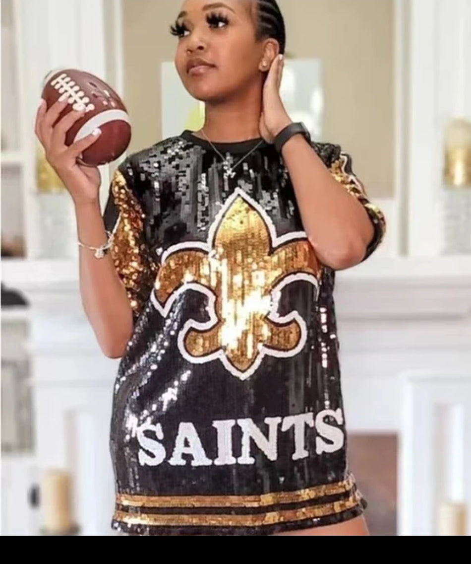 Saint's Sequin Jersey