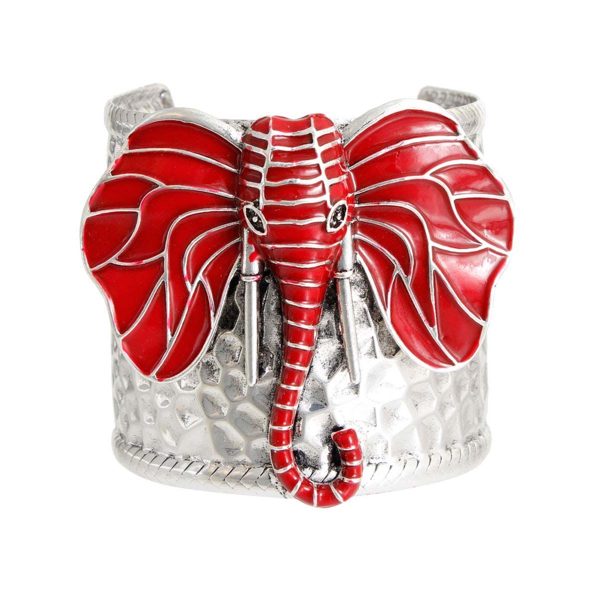 Red DST Sorority Elephant Head Cuff|Adjustable