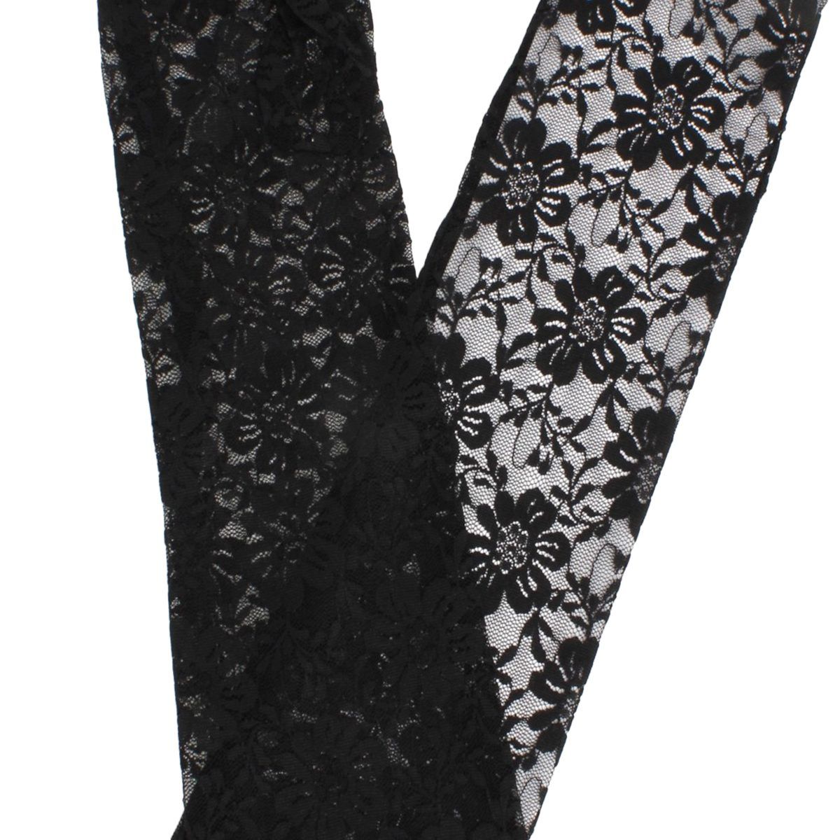 Black Lace Long Formal Gloves for Women