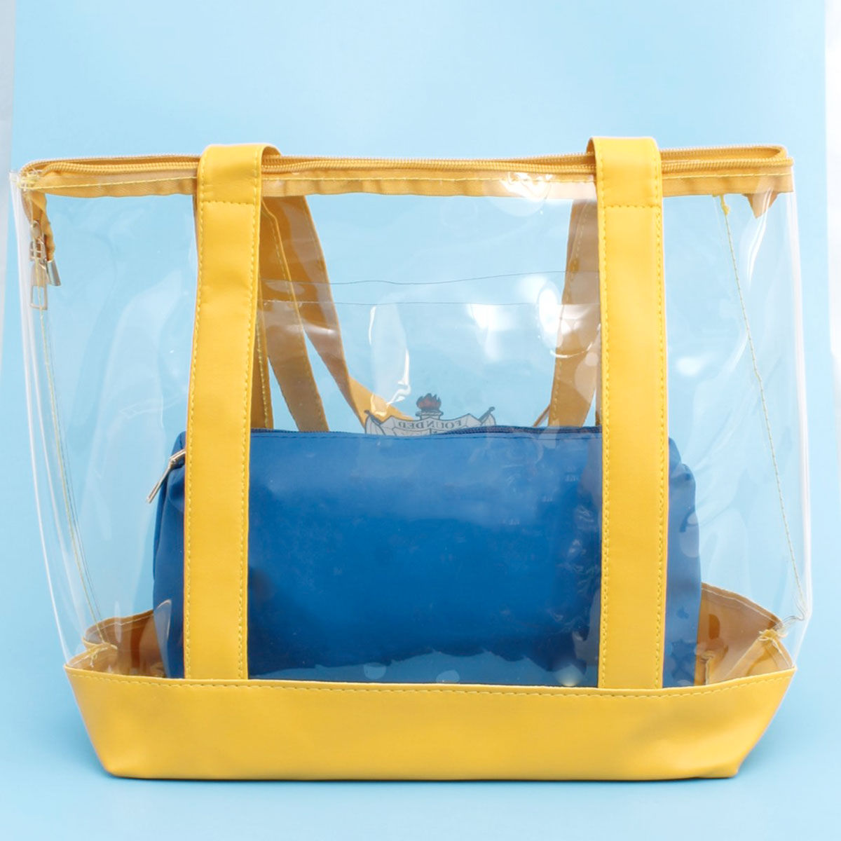 Tote Yellow Clear SGRHO Sorority Bag for Women