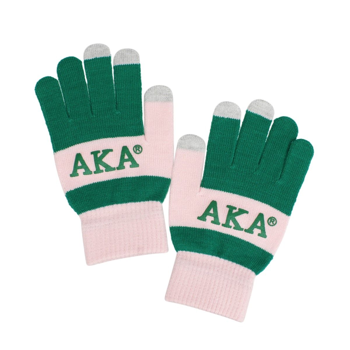 AKA Green Finger Touch and Grip Knit Winter Gloves