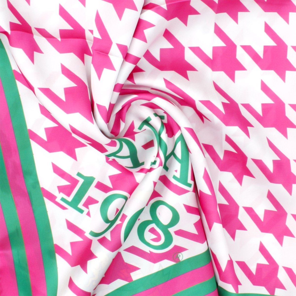 AKA Sorority Houndstooth Square Scarf for Women