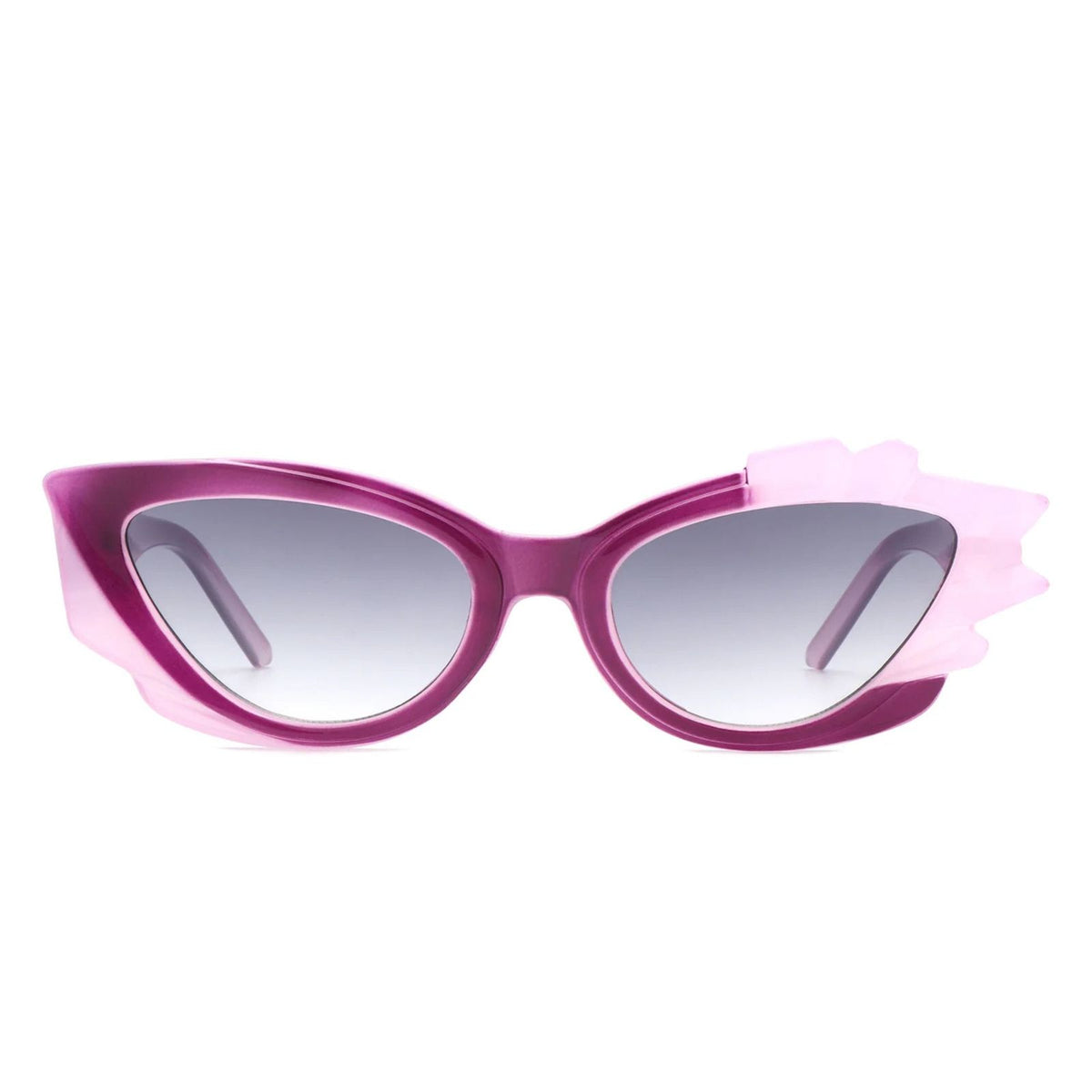 Sunglasses Purple Flame Irregular Cat Eye Women