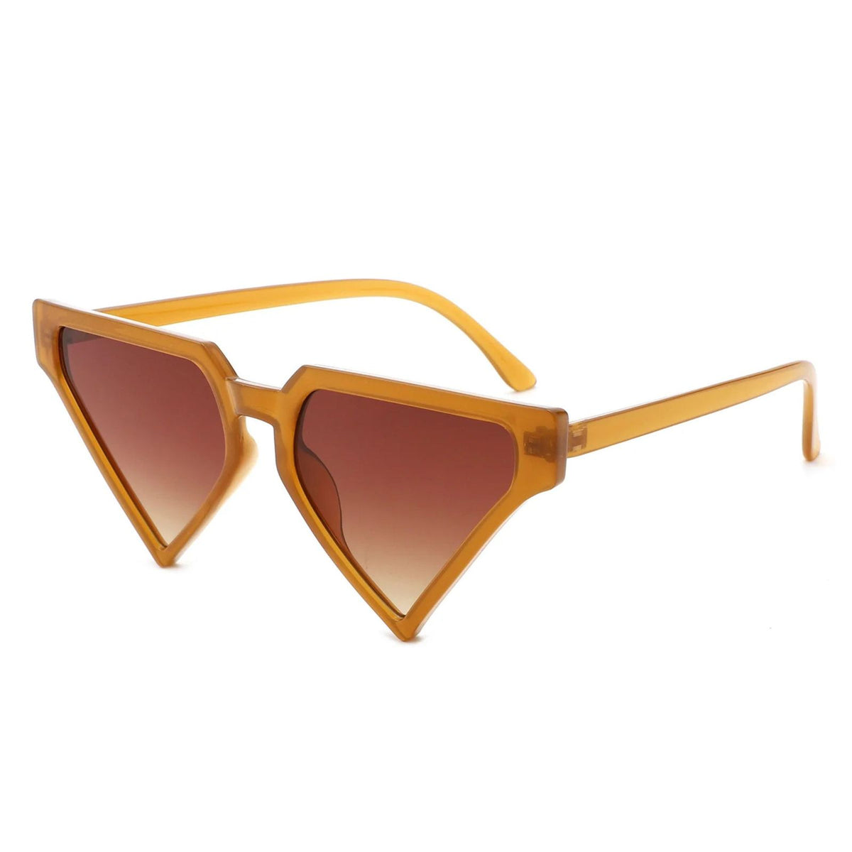 Sunglasses Brown Triangle Pointed for Women
