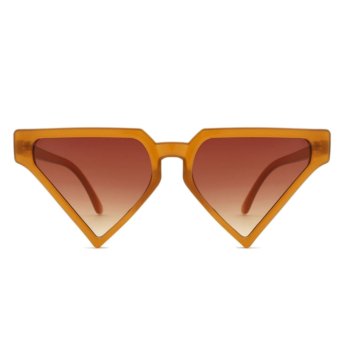 Sunglasses Brown Triangle Pointed for Women