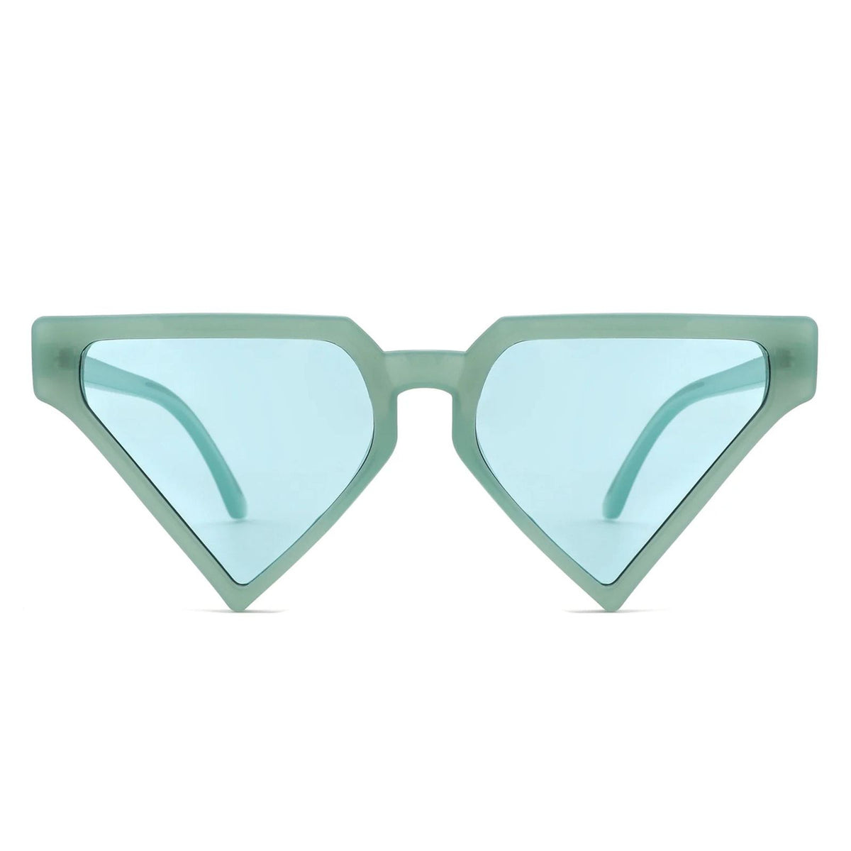 Sunglasses Sea Green Triangle Pointed for Women
