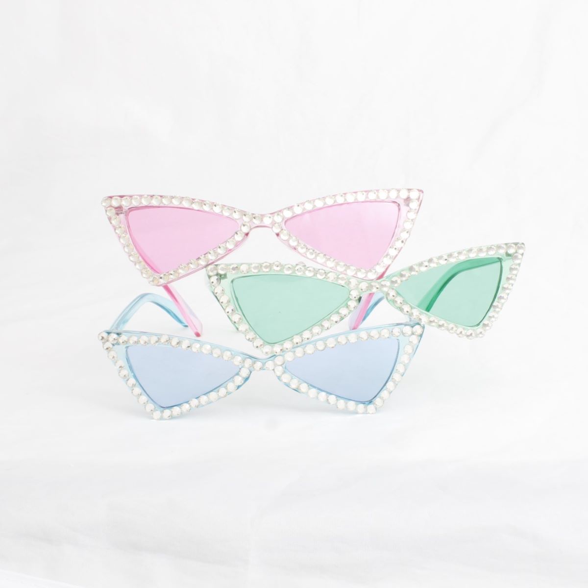 Sunglasses Black Cat Eye Rhinestone Retro Eyewear