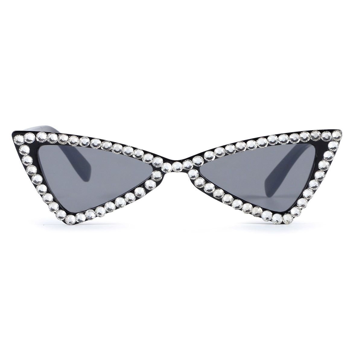 Sunglasses Black Cat Eye Rhinestone Retro Eyewear