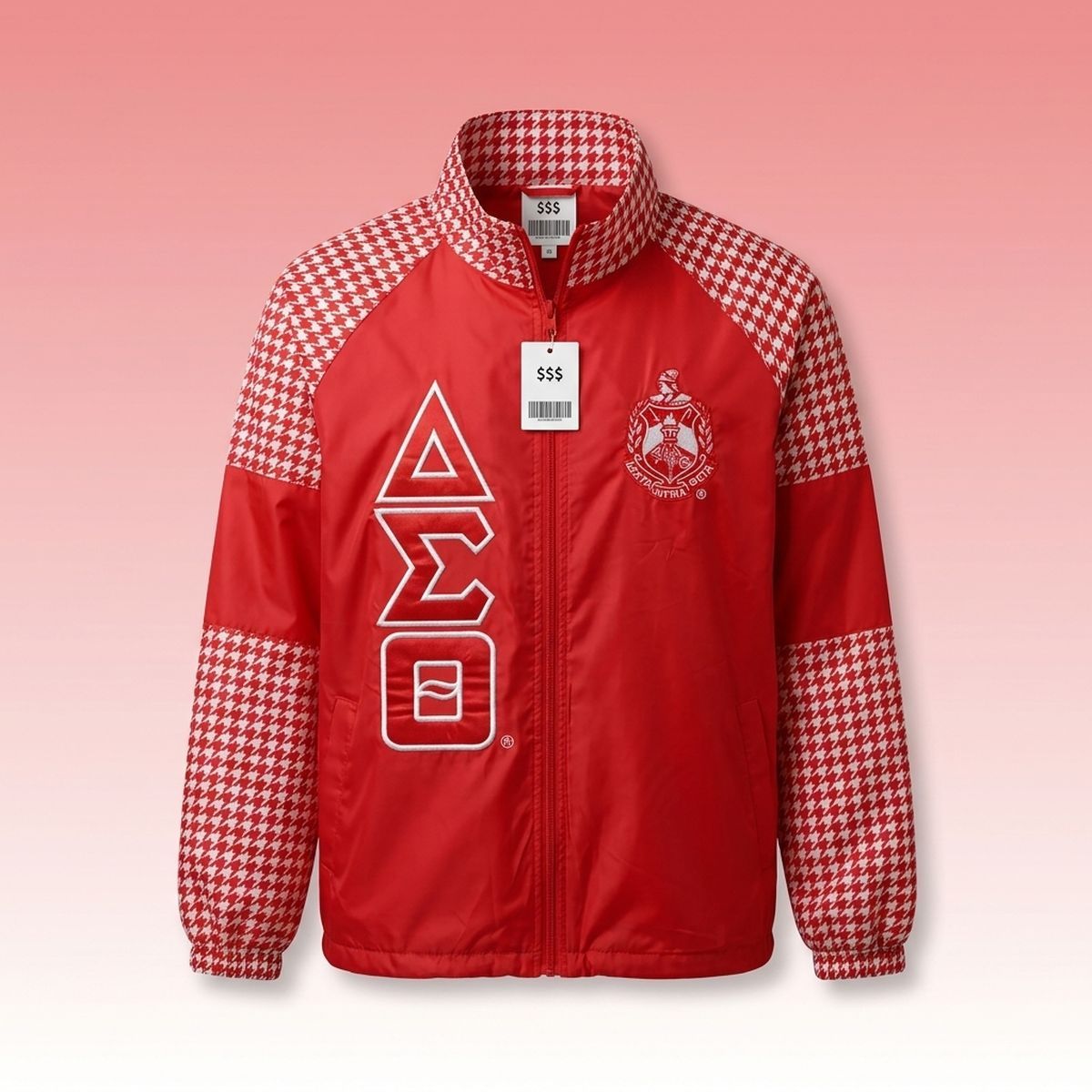 DST Greek Apparel 4XL Red Windbreaker Jacket