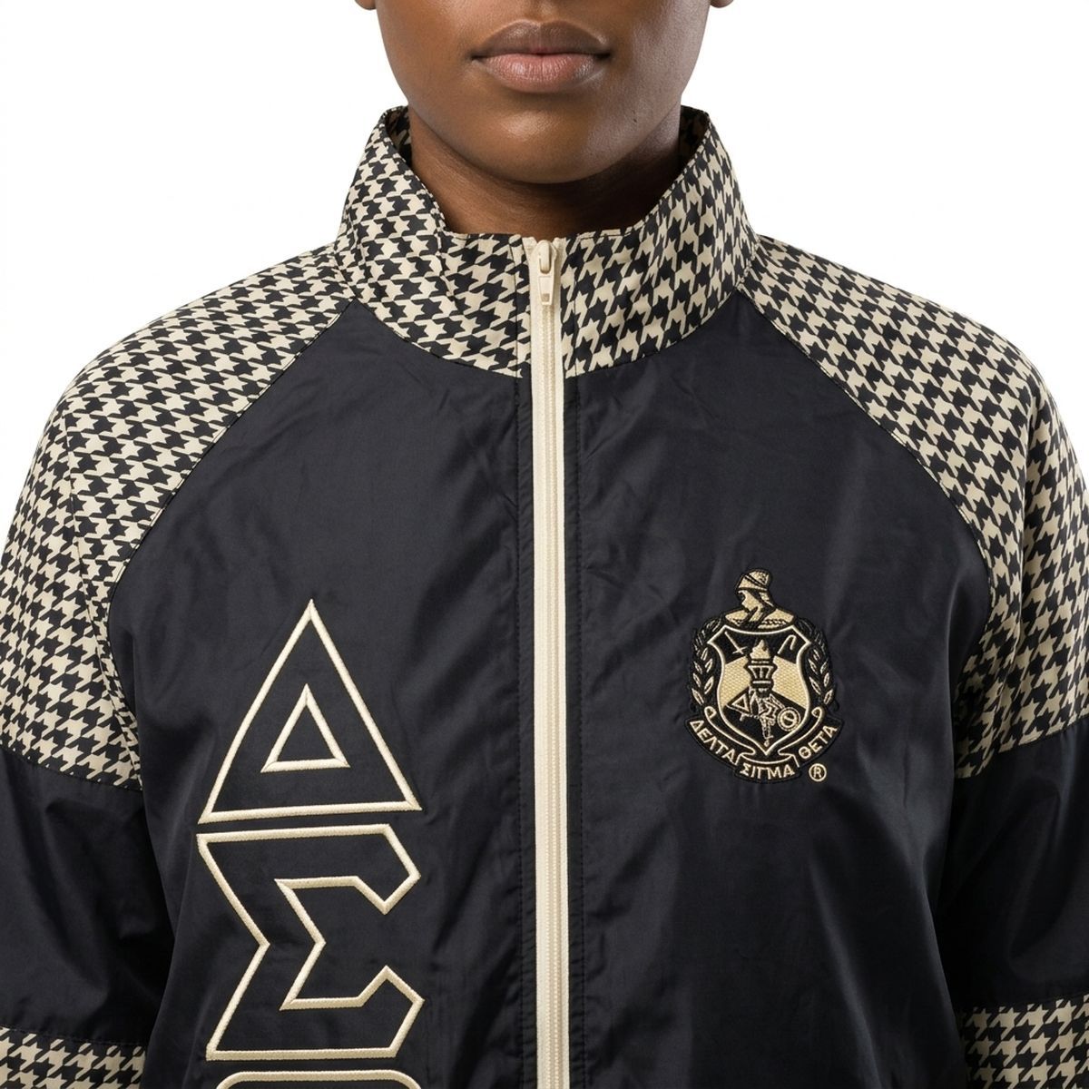 DST Greek Apparel 4XL Black Windbreaker Jacket