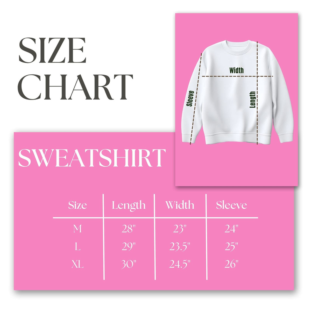 AKA Greek Gear L Pink Embroidered Crew Sweatshirt