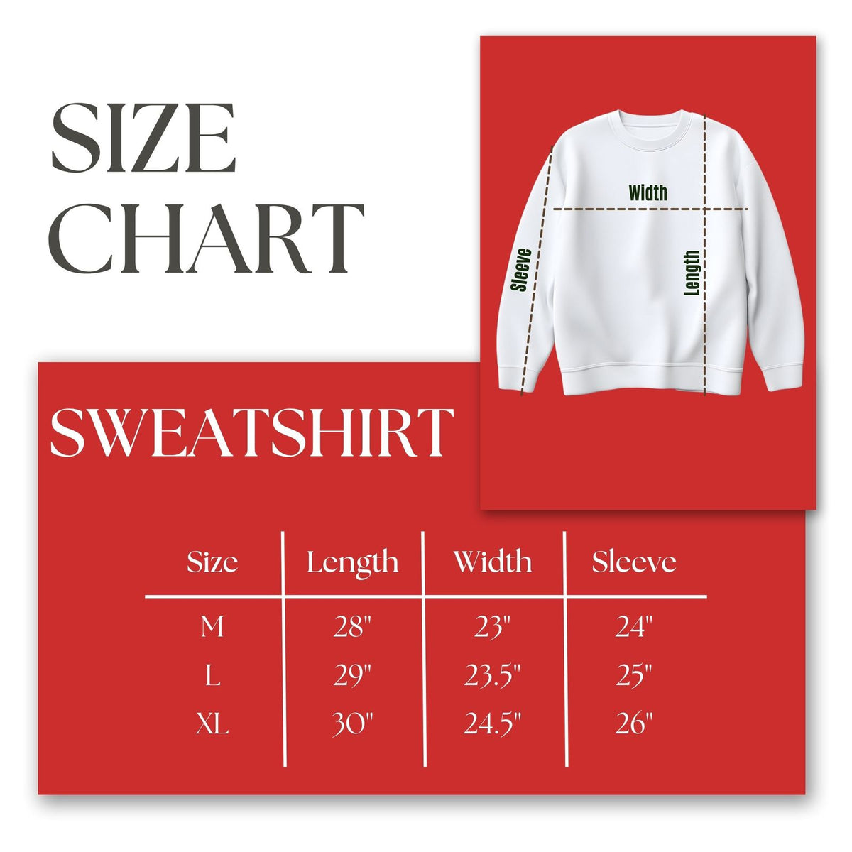 DST Greek Gear XL Red Embroidered Crew Sweatshirt