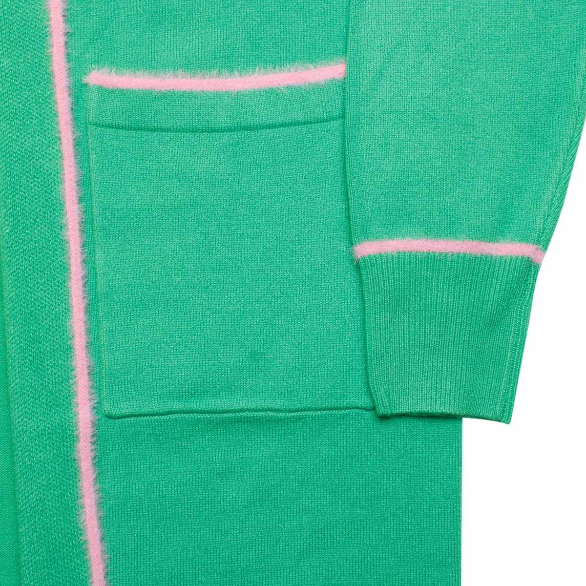 AKA Sorority 4XL Green Long Duster Cardigan