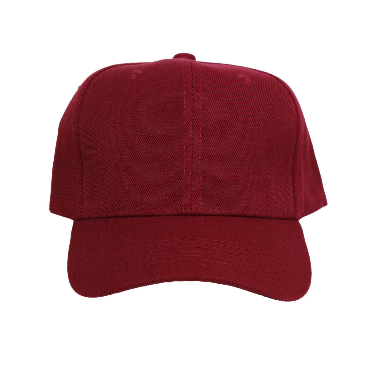 Hat Burgundy Canvas Baseball Cap for Women