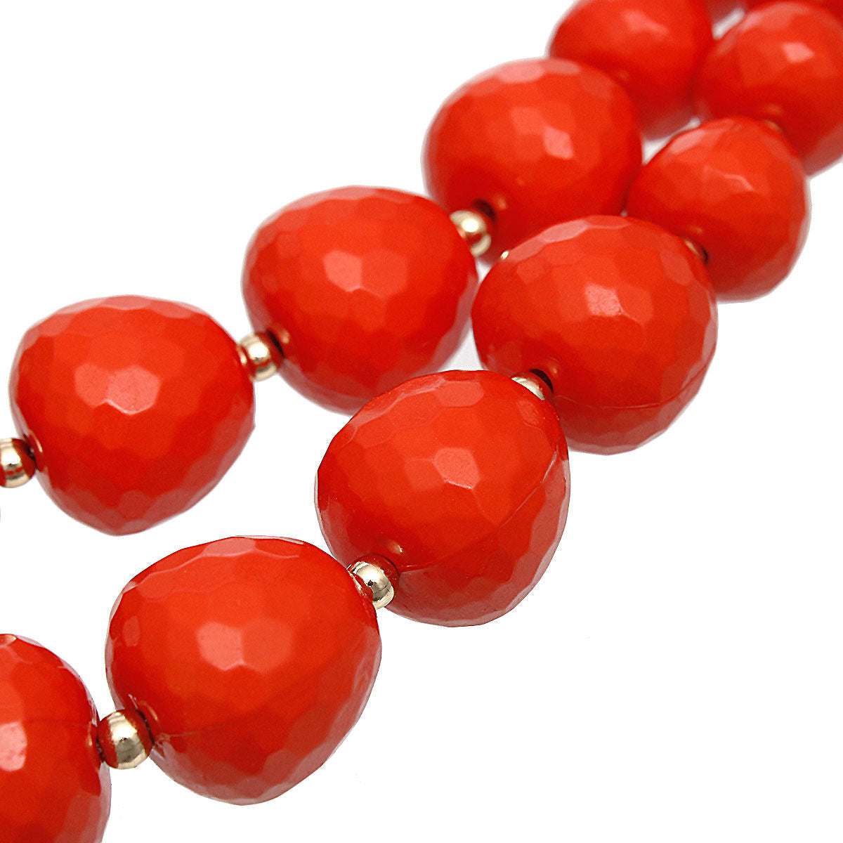 Beaded Coral Faceted Global Inspo Necklace Women