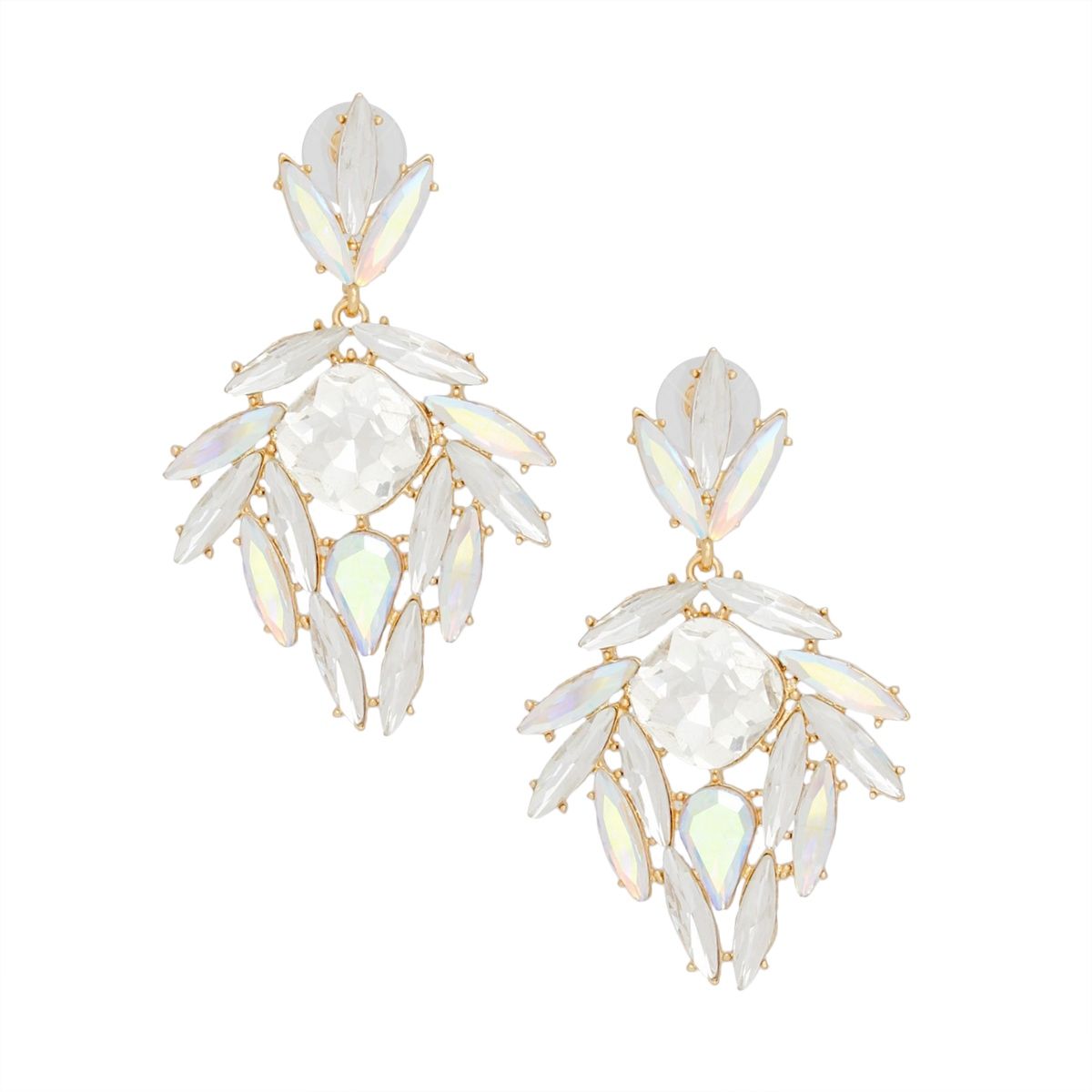 Drop Show Stopping Aurbo Marquise Crystal Earrings