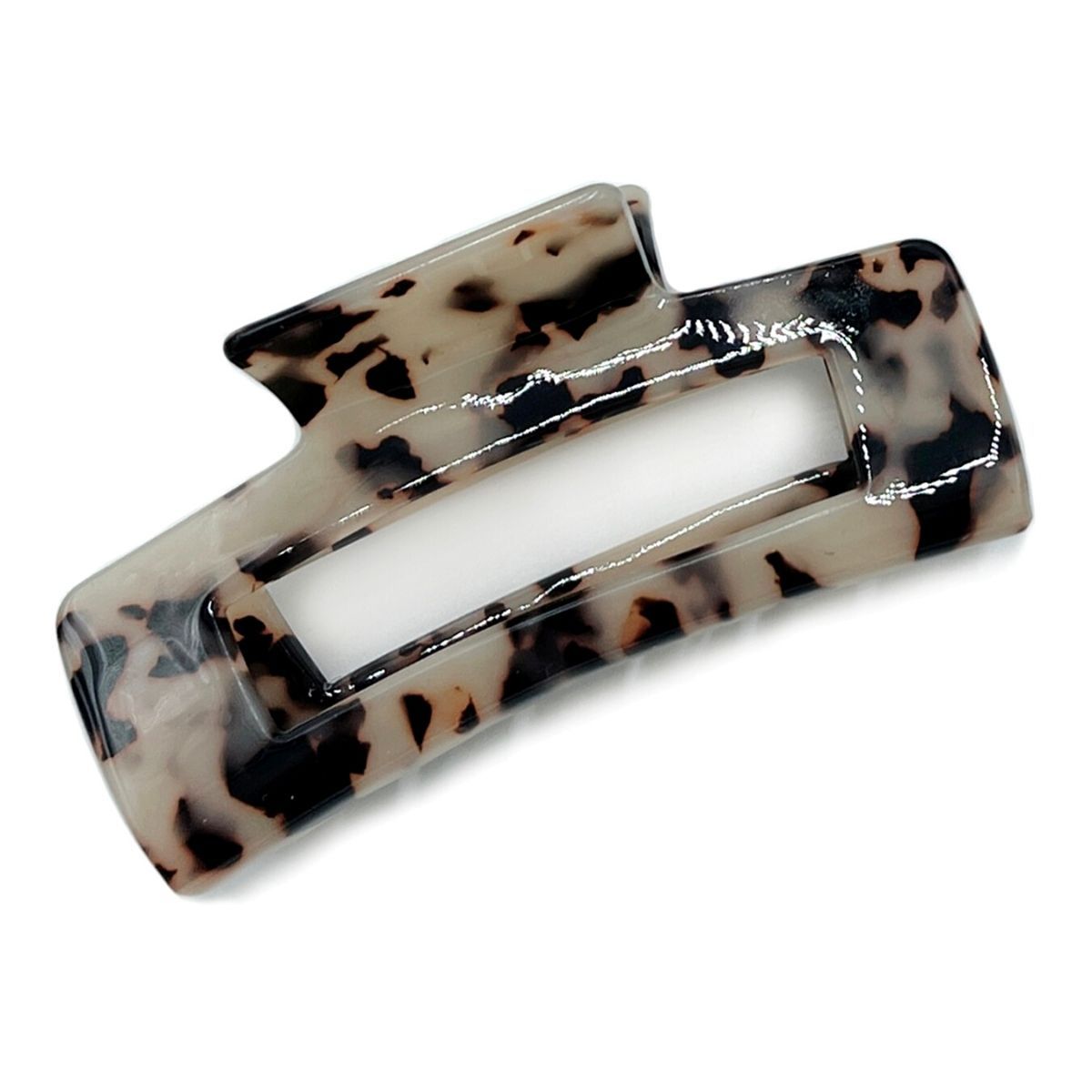 Light Brown Marbled Rectangle Clip