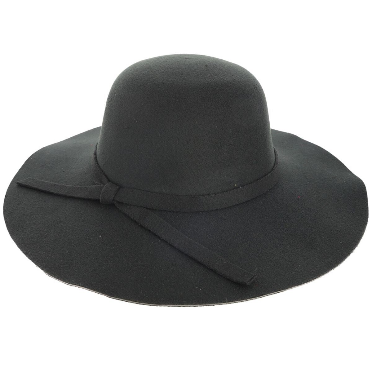 Black Wide Brim Floppy Fedora