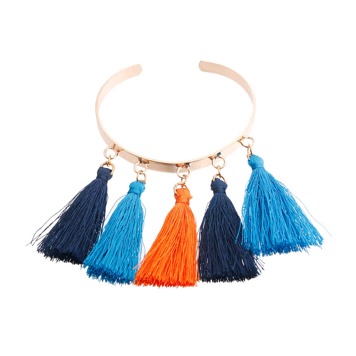 Various Blue Tassels Bangle