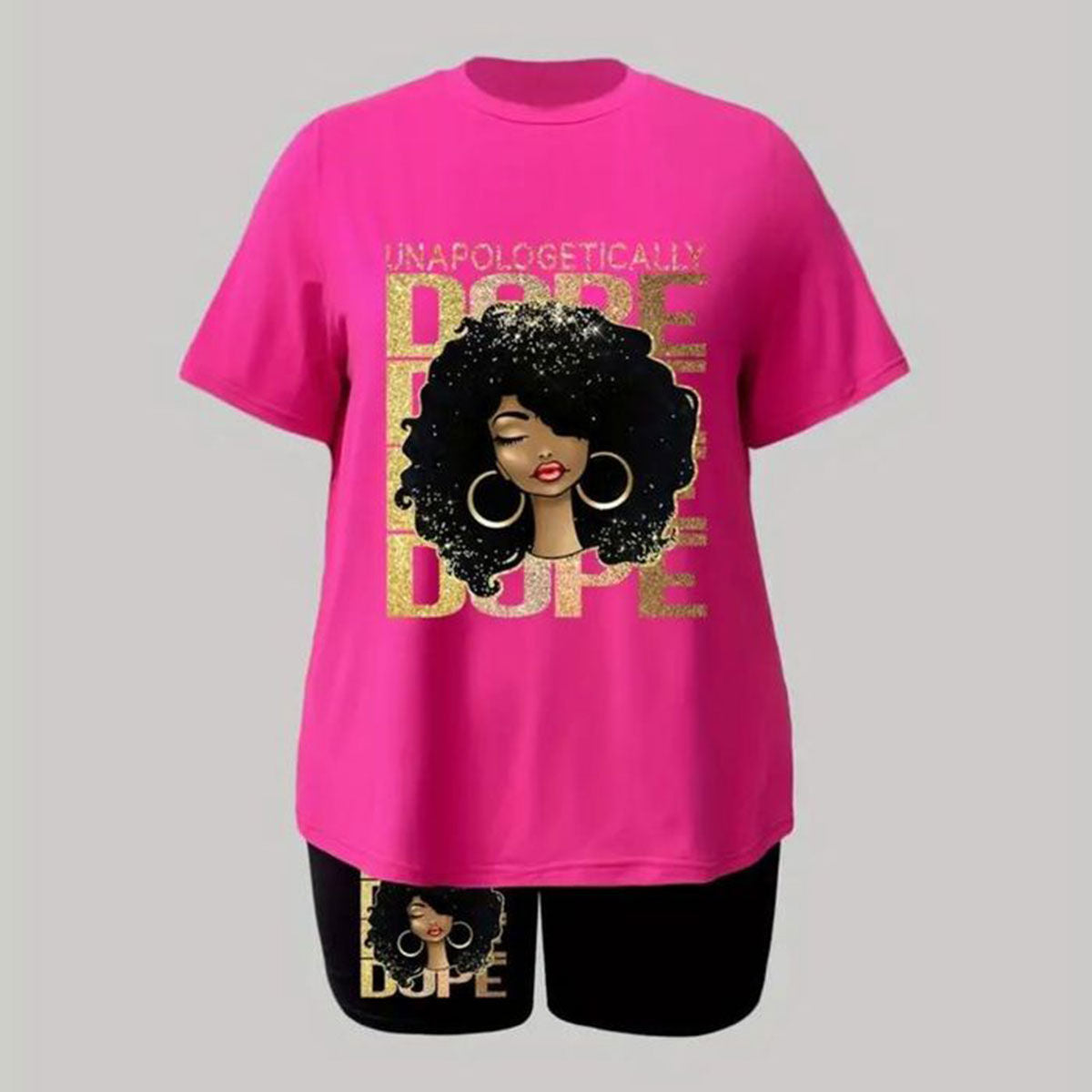 2XL Pink Afro DOPE Set