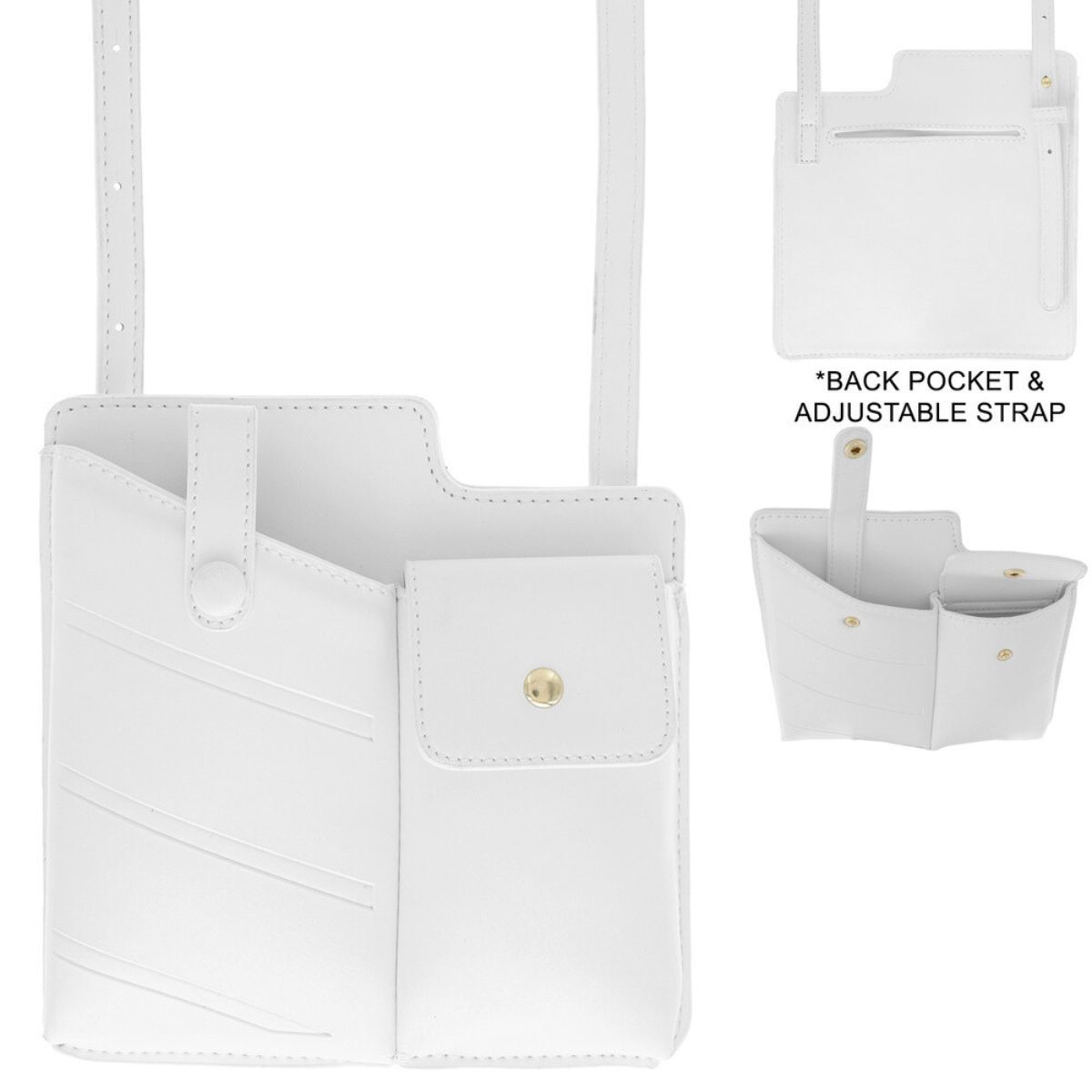 White Mobile Phone Crossbody