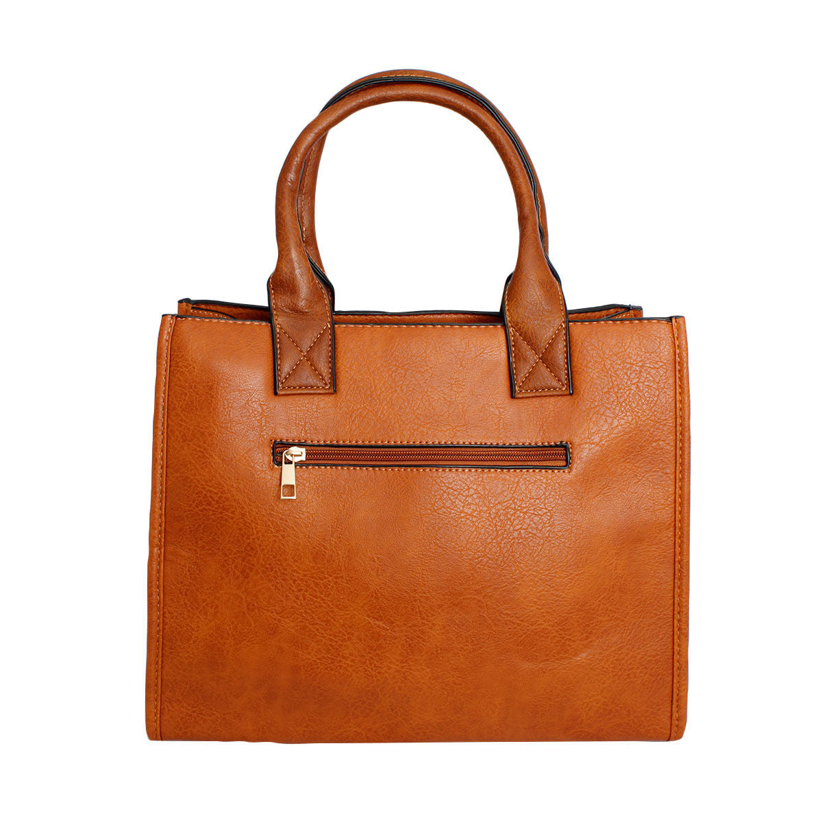 Purse Camel Soft Grain Satchel Bag for Women