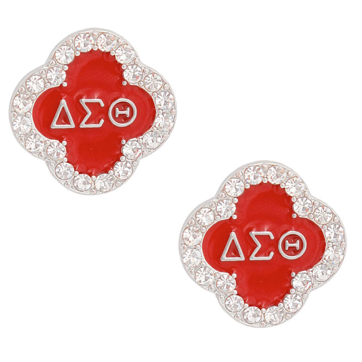 Red Sorority Studs