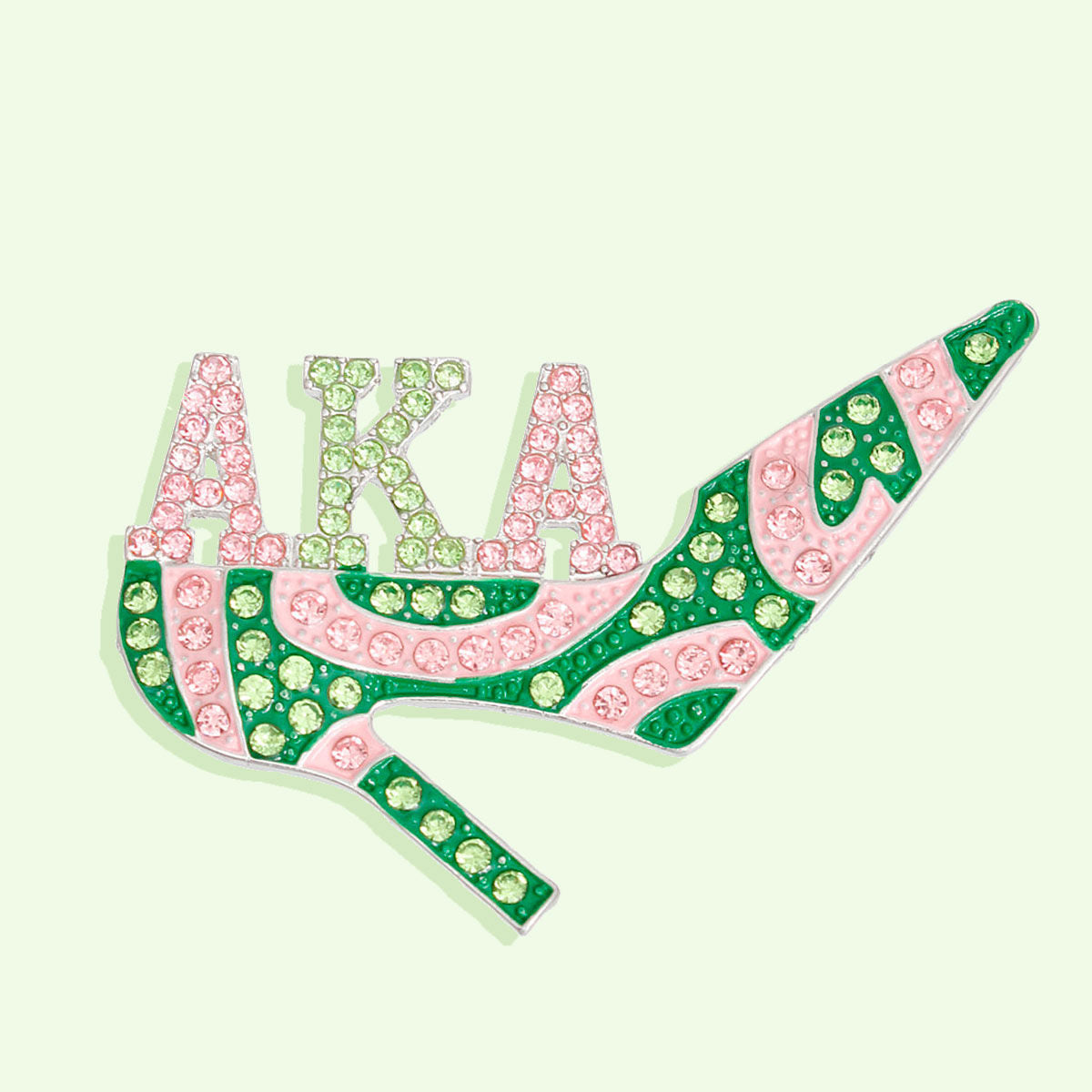 Brooch Alpha Kappa Sorority Heel Pin for Women