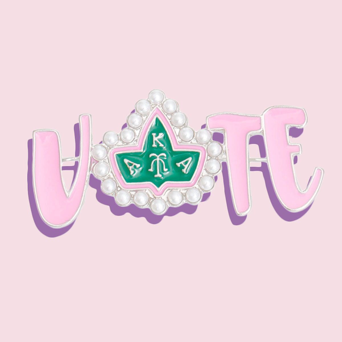 Brooch Alpha Kappa Vote Sorority Pin for Women