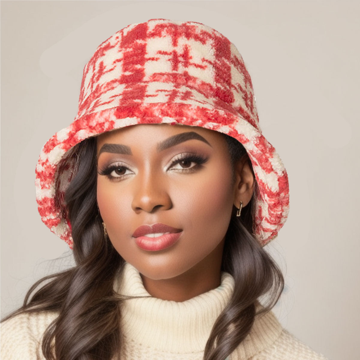 Red Sherpa Bucket Hat