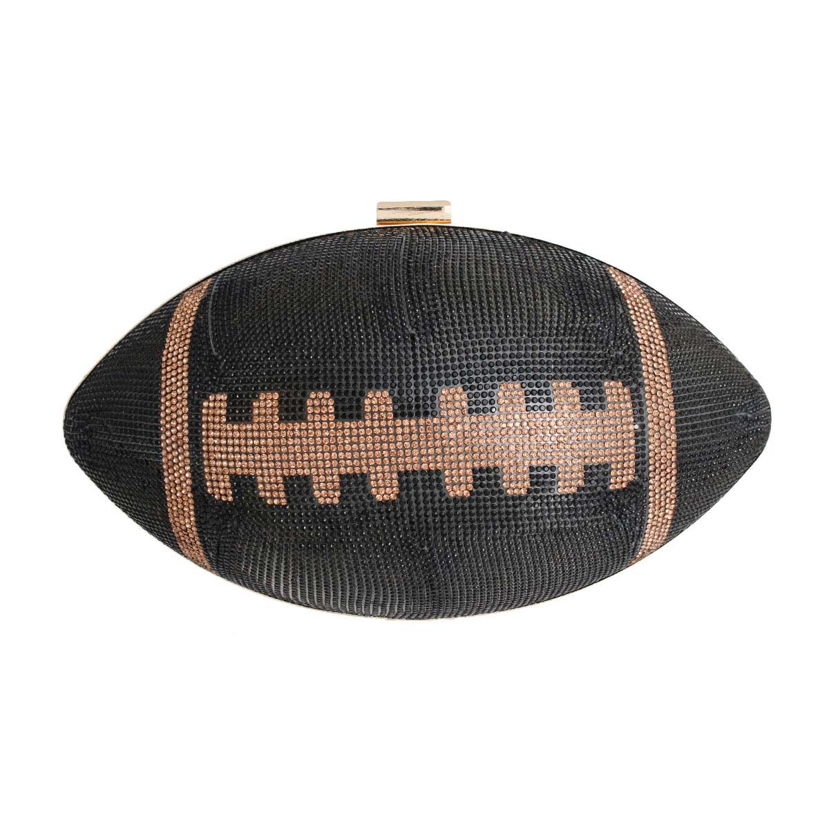 Black Football Hardcase Clutch