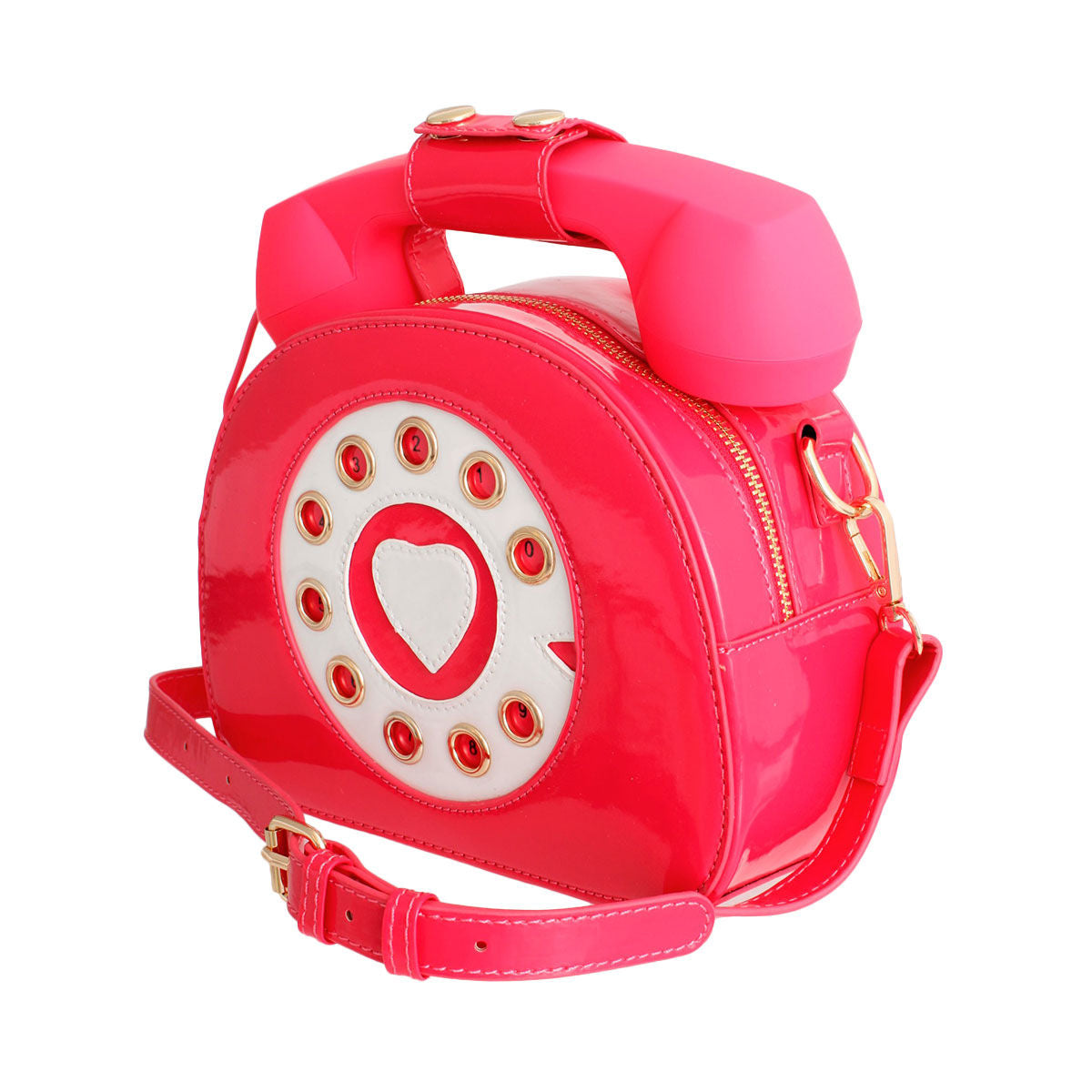 Fuchsia Rotary Phone AUX Bag