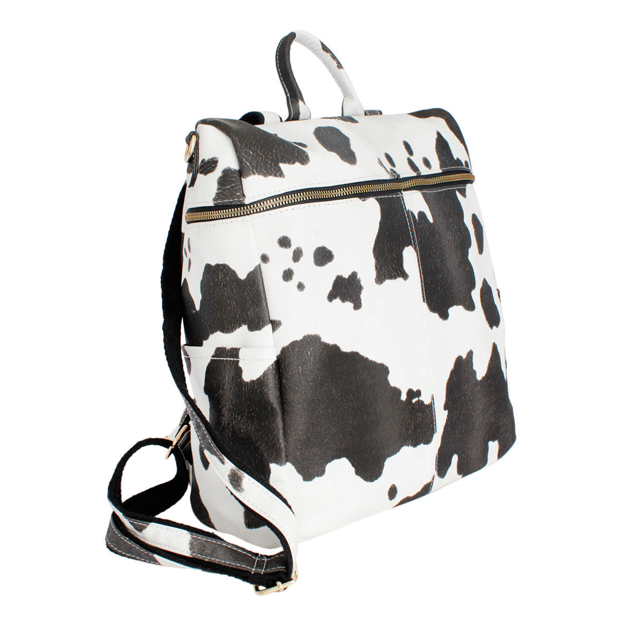 Cow Square Backpack Purse