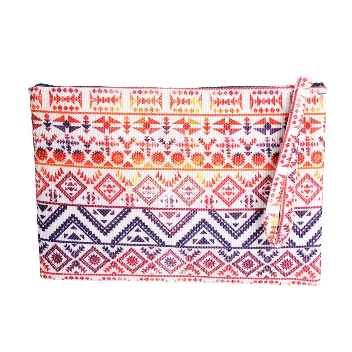 Colorful Tribal Zip Pouch