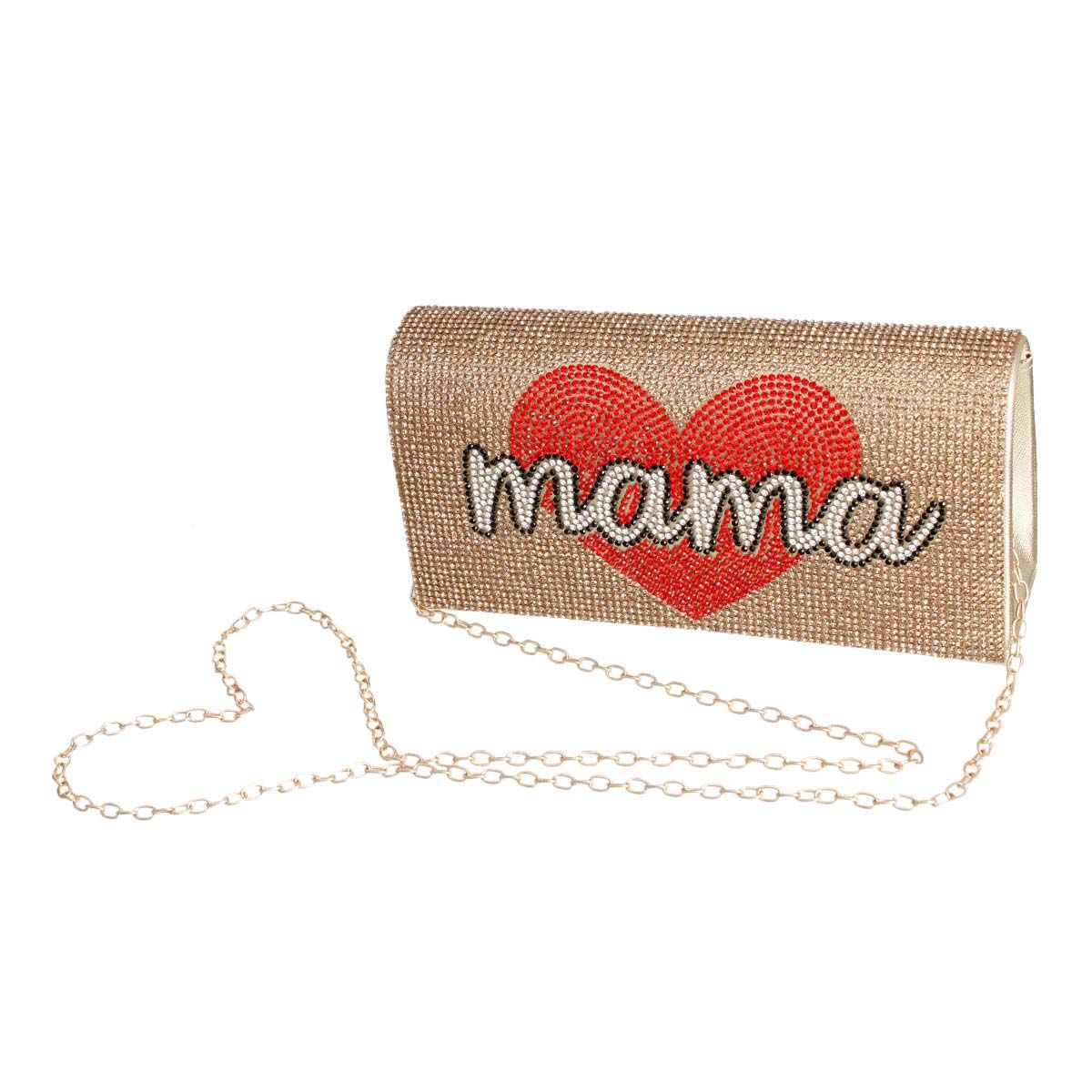 Gold Mama Flap Clutch