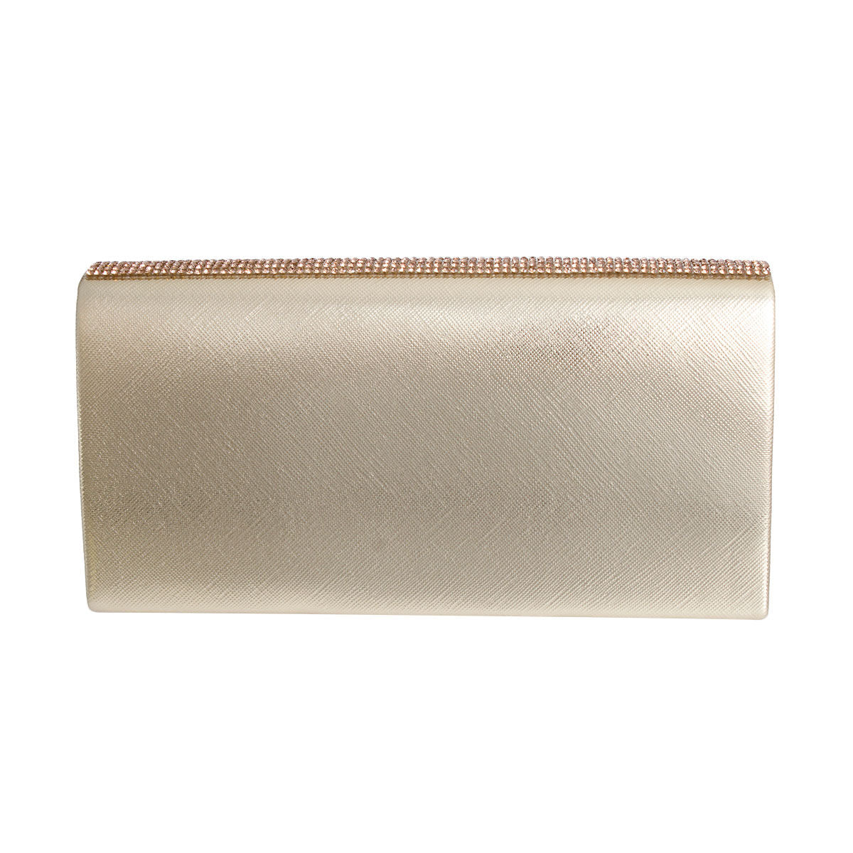 Designer Bee Gold Flap Clutch