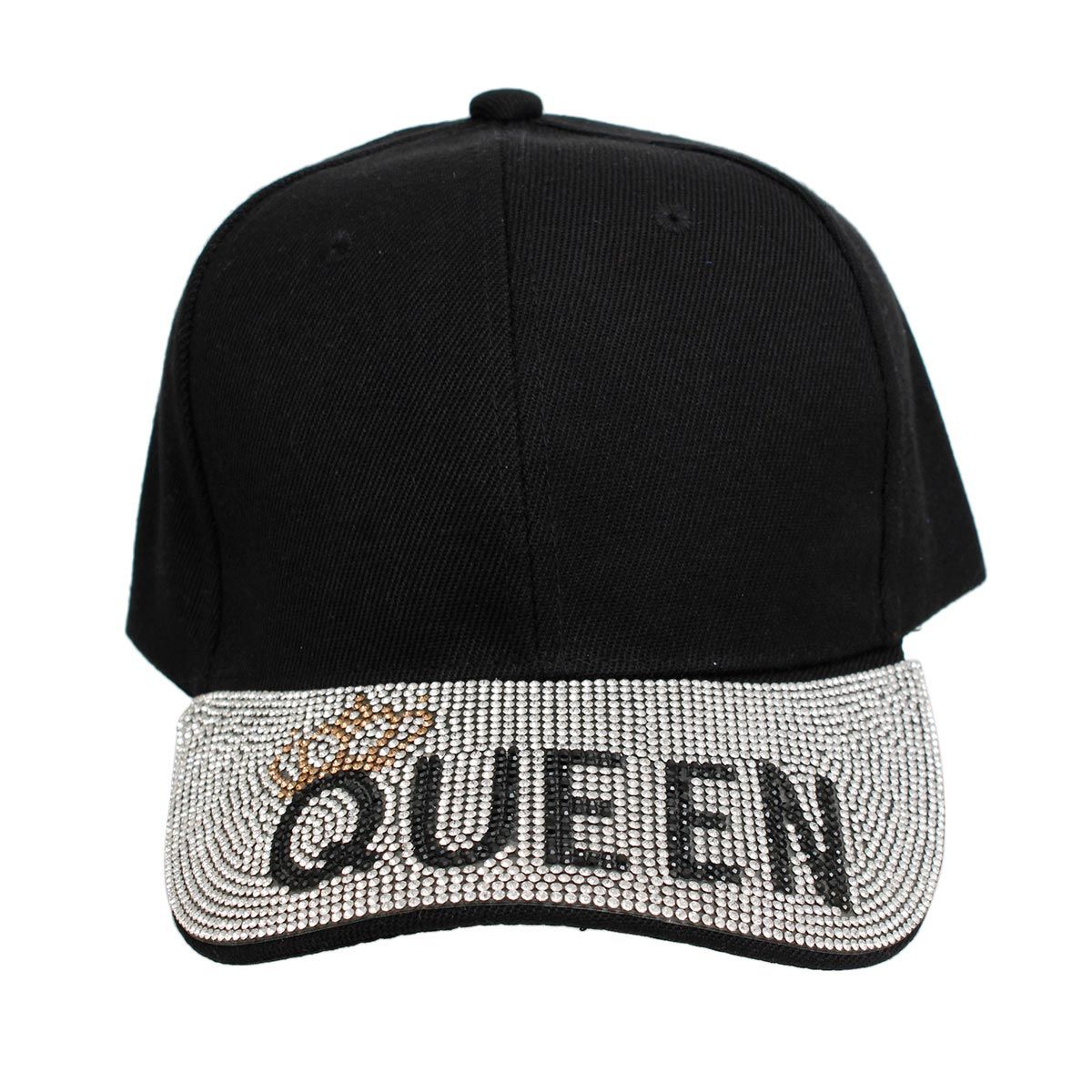 Hat Black Queen Bling Baseball Cap for Women