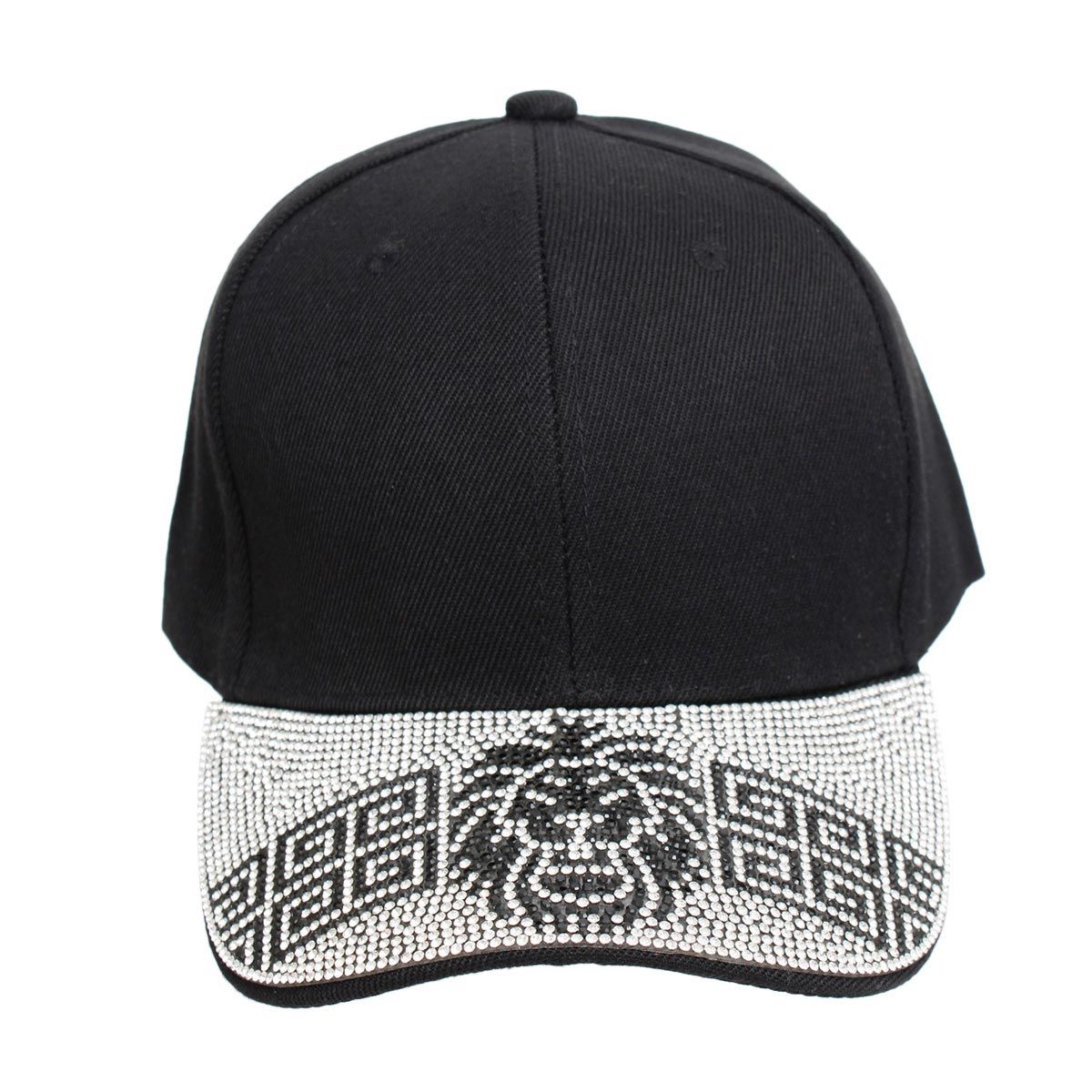 Hat Black Lion Greek Bling Baseball Cap for Women