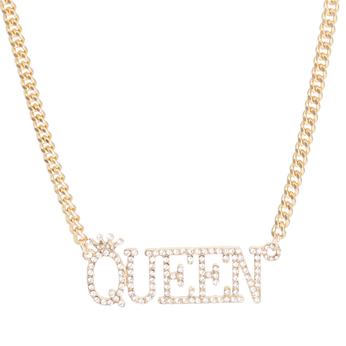 Gold Iced Queen Necklace