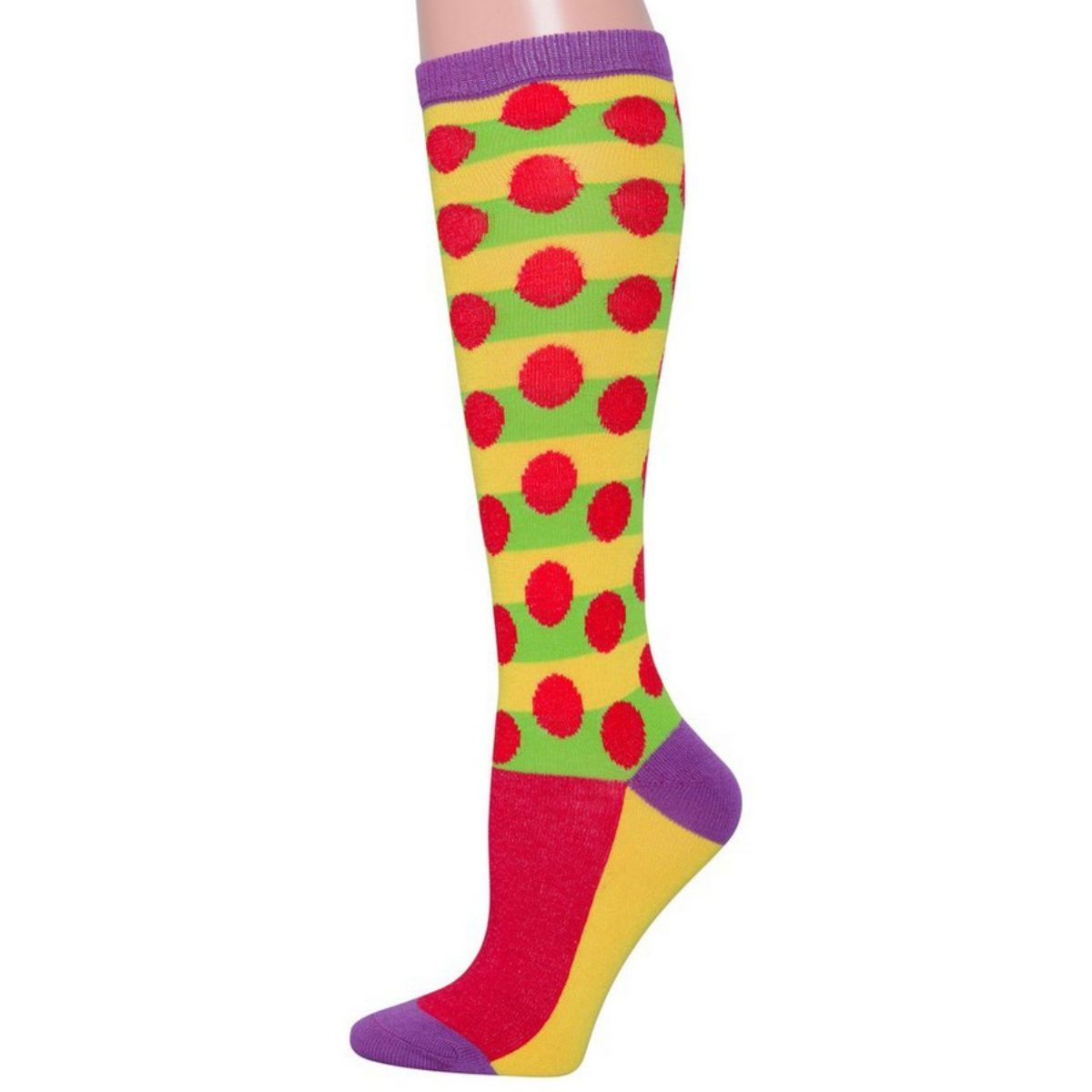 Green Polka Dot Knee High Socks