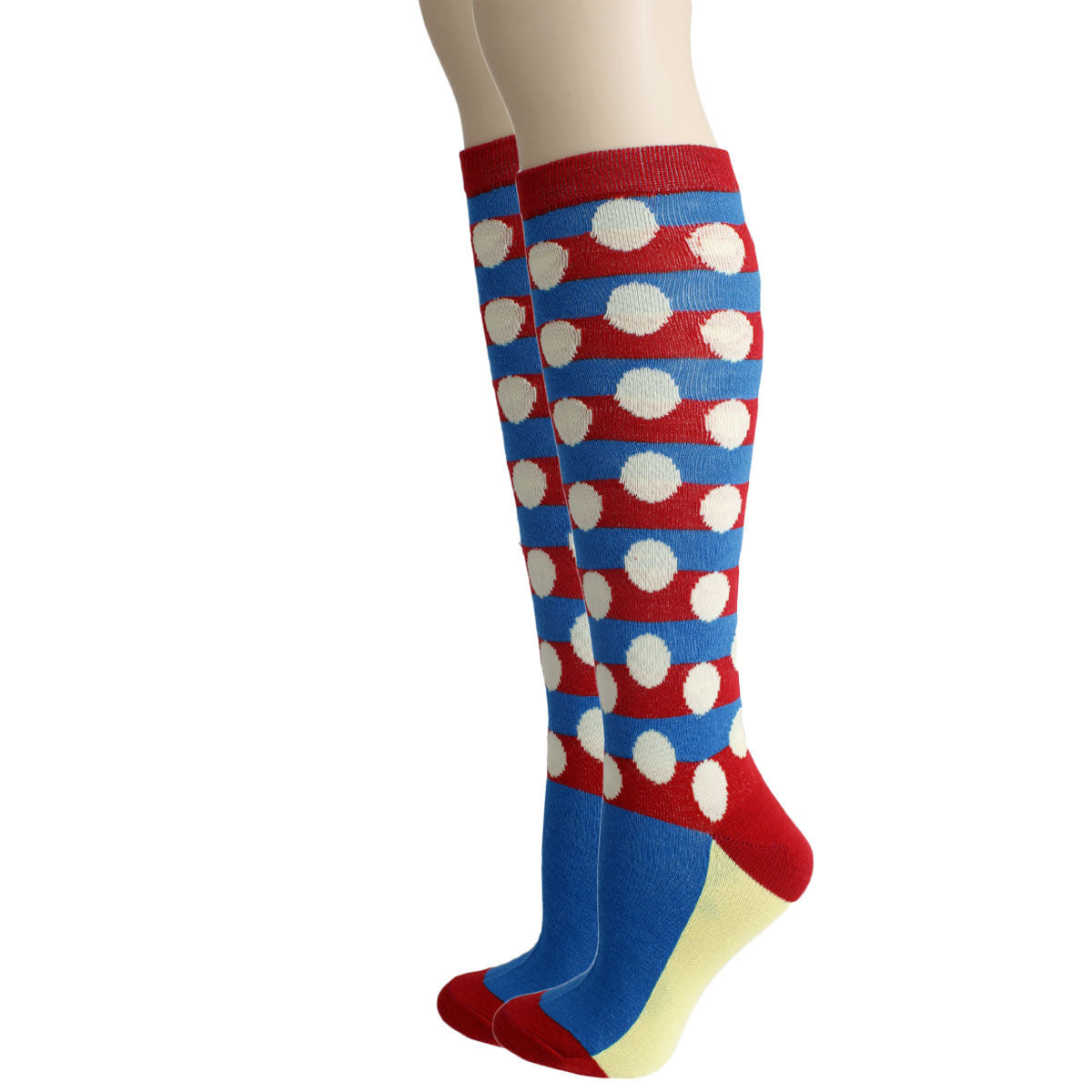 Red Polka Dot Knee High Socks